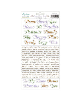 Mintay Home Sweet Home 6x12 Inch Paper Stickers Words (MT-HSH-13) Mintay Home Sweet Home 6x12 Inch Paper Stickers Words (MT-HSH-13)