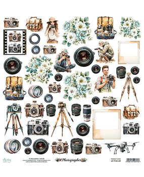 Mintay Photographer 12x12 Inch Paper Elements (MT-PHO-09) Mintay Photographer 12x12 Inch Paper Elements (MT-PHO-09)
