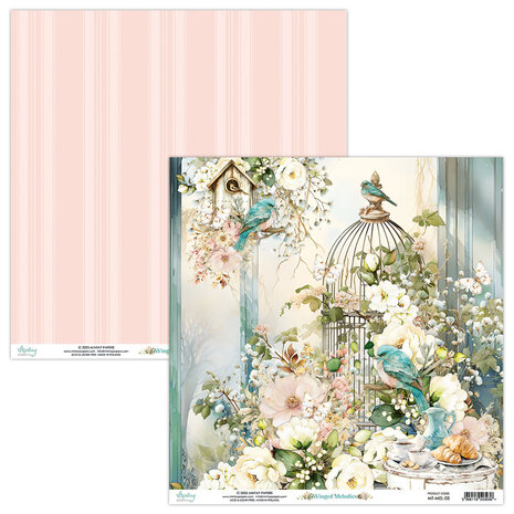Mintay Winged Melodies 12x12 Inch Paper Pad (MT-MEL-07) Mintay Winged Melodies 12x12 Inch Paper Pad (MT-MEL-07)