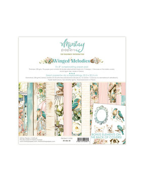 Mintay Winged Melodies 8x8 Inch Paper Pad (MT-MEL-08) Mintay Winged Melodies 8x8 Inch Paper Pad (MT-MEL-08)