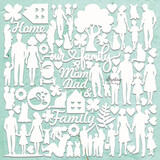 Mintay Chippies 12x12 Inch Family (MT-CHIP2-D67)