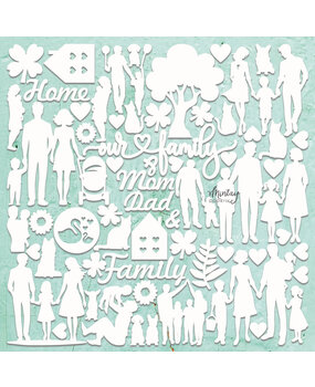 Mintay Chippies 12x12 Inch Family (MT-CHIP2-D67) Mintay Chippies 12x12 Inch Family (MT-CHIP2-D67)