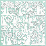 Mintay Chippies 12x12 Inch Wedding (MT-CHIP2-D69)