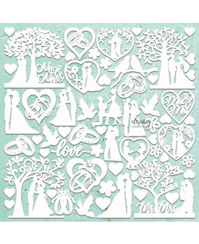 Mintay Chippies 12x12 Inch Wedding (MT-CHIP2-D69) Mintay Chippies 12x12 Inch Wedding (MT-CHIP2-D69)