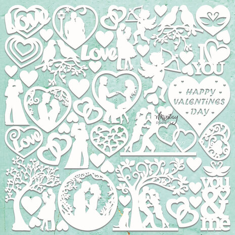 Mintay Chippies 12x12 Inch Valentine's Day (MT-CHIP2-D70) Mintay Chippies 12x12 Inch Valentine's Day (MT-CHIP2-D70)