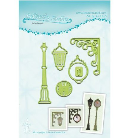 Leane Creatief LeCrea' 3D Dies Clock & Lantern (45.1215)
