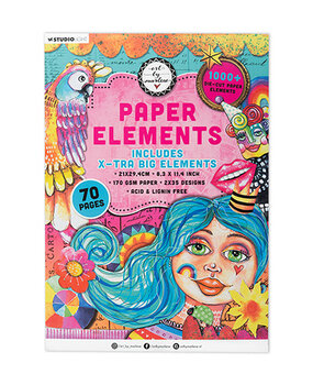 Studio Light Essentials A4 Paper Pad Extra Big Paper Elements (ABM-25-DCPP275) Studio Light Essentials A4 Paper Pad Extra Big Paper Elements (ABM-25-DCPP275)