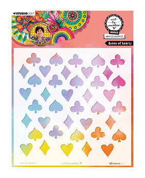 Studio Light Essentials Masking Stencil Queen of Hearts (ABM-25-MASK321) Studio Light Essentials Masking Stencil Queen of Hearts (ABM-25-MASK321)