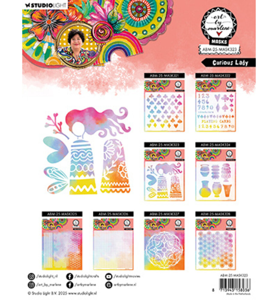 Studio Light Essentials Masking Stencil Curious Lady (ABM-25-MASK323) Studio Light Essentials Masking Stencil Curious Lady (ABM-25-MASK323)