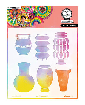 Studio Light Essentials Masking Stencil Pi-Pa-Pottery (ABM-25-MASK324) Studio Light Essentials Masking Stencil Pi-Pa-Pottery (ABM-25-MASK324)