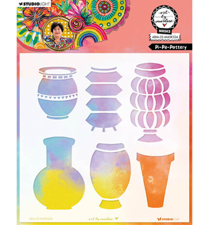 Studio Light Essentials Masking Stencil Pi-Pa-Pottery (ABM-25-MASK324)