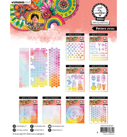 Studio Light Essentials Masking Stencil Pattern Stripes (ABM-25-MASK325) Studio Light Essentials Masking Stencil Pattern Stripes (ABM-25-MASK325)