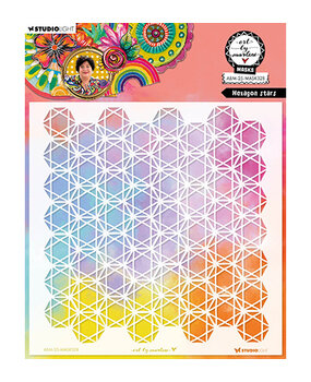 Studio Light Essentials Masking Stencil Hexagon Stars (ABM-25-MASK328) Studio Light Essentials Masking Stencil Hexagon Stars (ABM-25-MASK328)