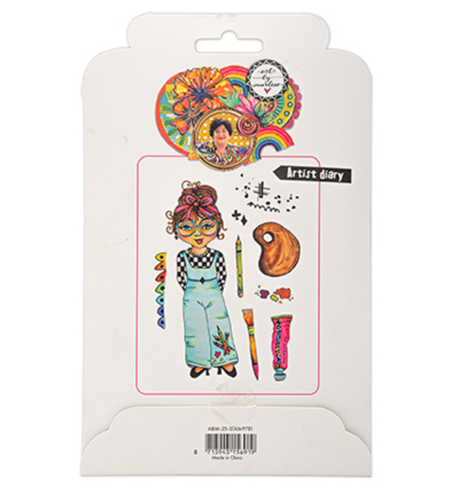 Studio Light Essentials Cling Stamp Artist Diary (ABM-25-STAMP781) Studio Light Essentials Cling Stamp Artist Diary (ABM-25-STAMP781)