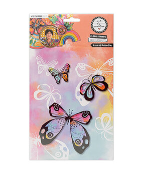 Studio Light Essentials Clear Stamp Layered Butterflies (ABM-25-STAMP779) Studio Light Essentials Clear Stamp Layered Butterflies (ABM-25-STAMP779)