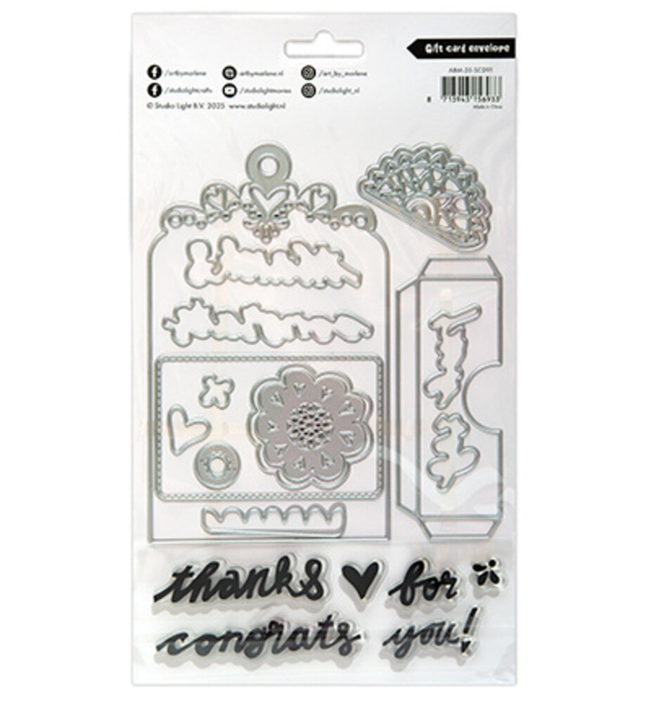 Studio Light Essentials Stamp & Die Gift Card Envelope (ABM-25-SCD91)