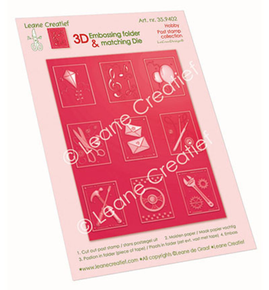 Leane Creatief Hobby 3D Embossing Folder (35.9402) Leane Creatief Hobby 3D Embossing Folder (35.9402)