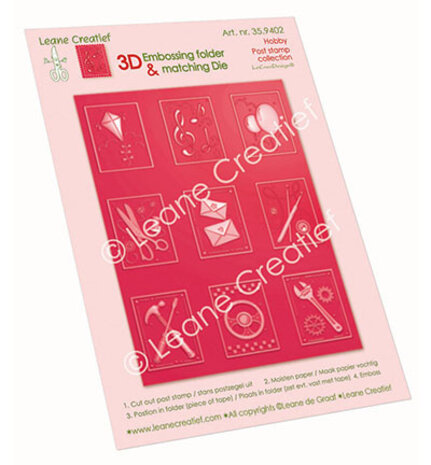 Leane Creatief Hobby 3D Embossing Folder (35.9402) Leane Creatief Hobby 3D Embossing Folder (35.9402)
