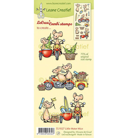 Leane Creatief Little Motor Mice Clear Stamps (55.9327) Leane Creatief Little Motor Mice Clear Stamps (55.9327)