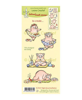 Leane Creatief Piglet Dance Meditation Clear Stamps (55.9341) Leane Creatief Piglet Dance Meditation Clear Stamps (55.9341)