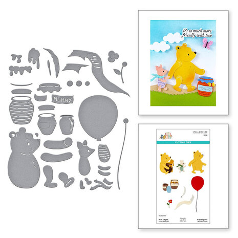 Spellbinders Say Cheese Classic Pooh Pooh & Piglet Dies (S5-682) Spellbinders Say Cheese Classic Pooh Pooh & Piglet Dies (S5-682)