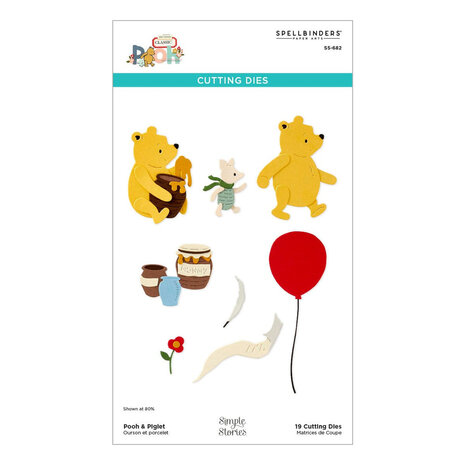 Spellbinders Say Cheese Classic Pooh Pooh & Piglet Dies (S5-682) Spellbinders Say Cheese Classic Pooh Pooh & Piglet Dies (S5-682)