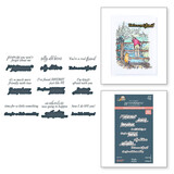 Spellbinders Say Cheese Classic Pooh Silly Old Bear Sentiments Press Plate & Die Set (BP-285)