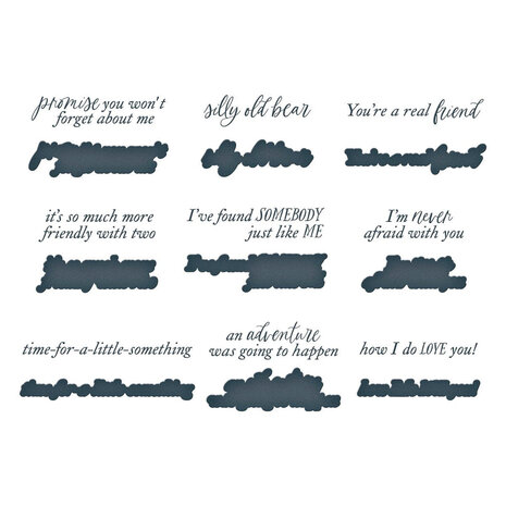 Spellbinders Say Cheese Classic Pooh BetterPress Plates Bundle (BD-0941)