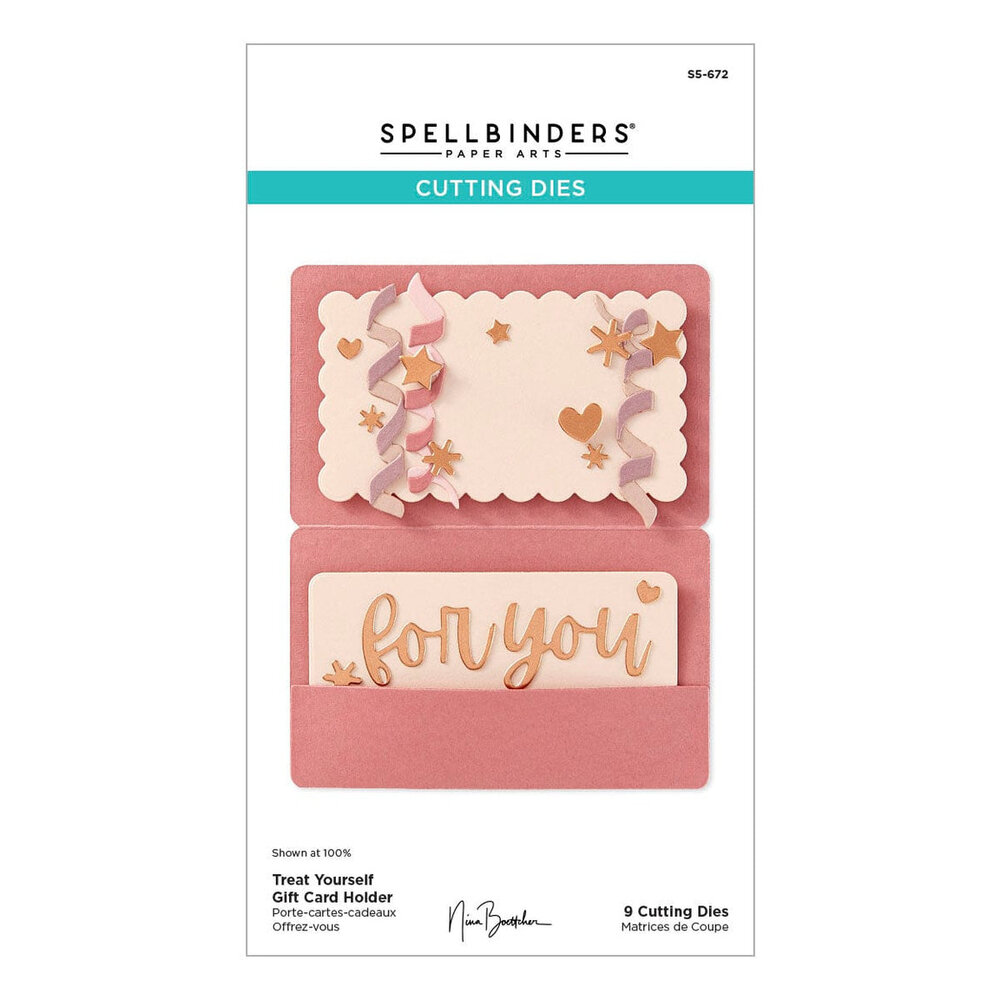 Spellbinders Bougie Birthday Treat Yourself Gift Card Holder Dies (S5-672) Spellbinders Bougie Birthday Treat Yourself Gift Card Holder Dies (S5-672)