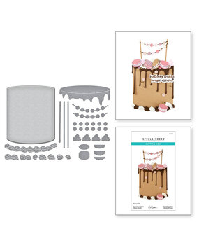 Spellbinders Bougie Birthday Ganache Gateau Dies (S5-676) Spellbinders Bougie Birthday Ganache Gateau Dies (S5-676)