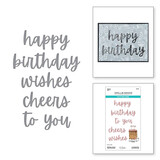 Spellbinders Bougie Birthday Birthday Cheers Dies (S5-677)