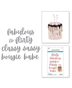 Spellbinders Bougie Birthday Fabulous Birthday Dies (S5-681)