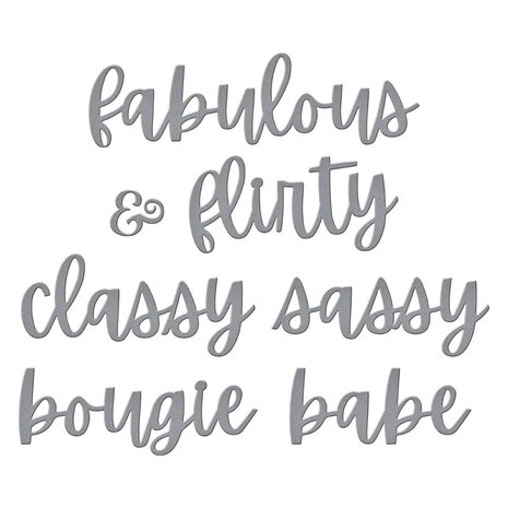 Spellbinders Bougie Birthday Fabulous Birthday Dies (S5-681)