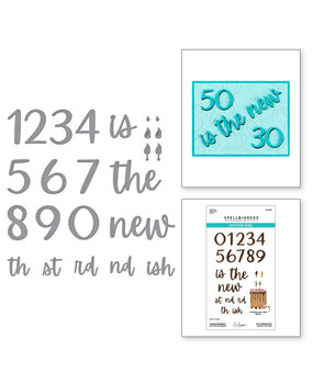 Spellbinders Bougie Birthday Classy Numbers Dies (S4-1416) Spellbinders Bougie Birthday Classy Numbers Dies (S4-1416)
