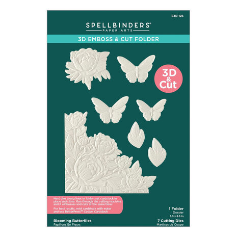 Spellbinders Vivid Expressions Blooming Butterflies 3D Emboss & Cut Folder (E3D-126) Spellbinders Vivid Expressions Blooming Butterflies 3D Emboss & Cut Folder (E3D-126)