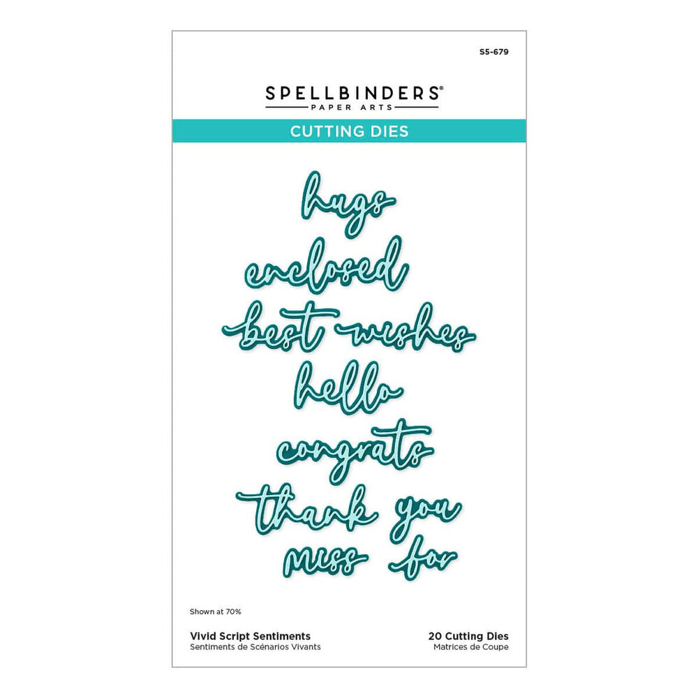 Spellbinders Vivid Expressions Vivid Script Sentiments Dies (S5-679) Spellbinders Vivid Expressions Vivid Script Sentiments Dies (S5-679)