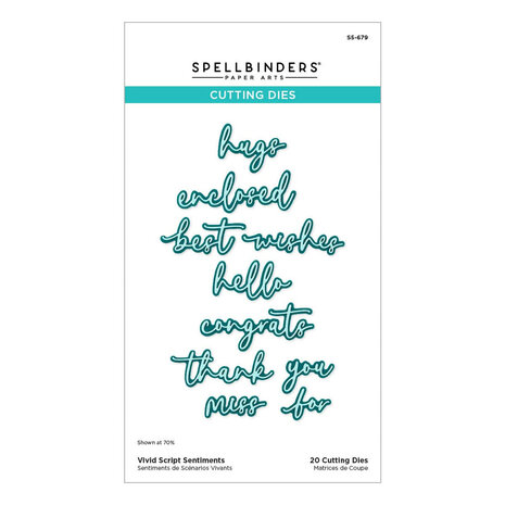 Spellbinders Vivid Expressions Vivid Script Sentiments Dies (S5-679) Spellbinders Vivid Expressions Vivid Script Sentiments Dies (S5-679)