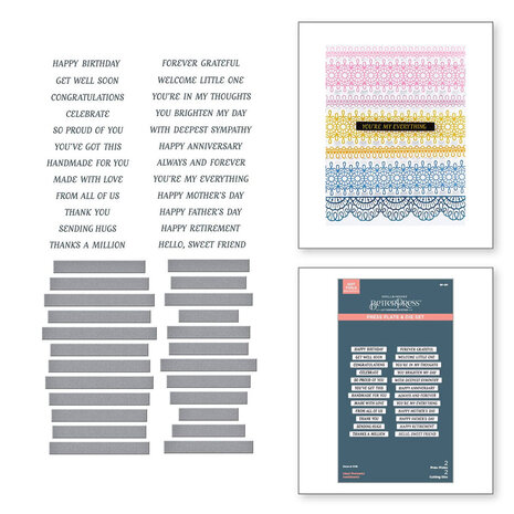 Spellbinders Vivid Expressions Ideal Moments Press Plate & Die Set (BP-261) Spellbinders Vivid Expressions Ideal Moments Press Plate & Die Set (BP-261)