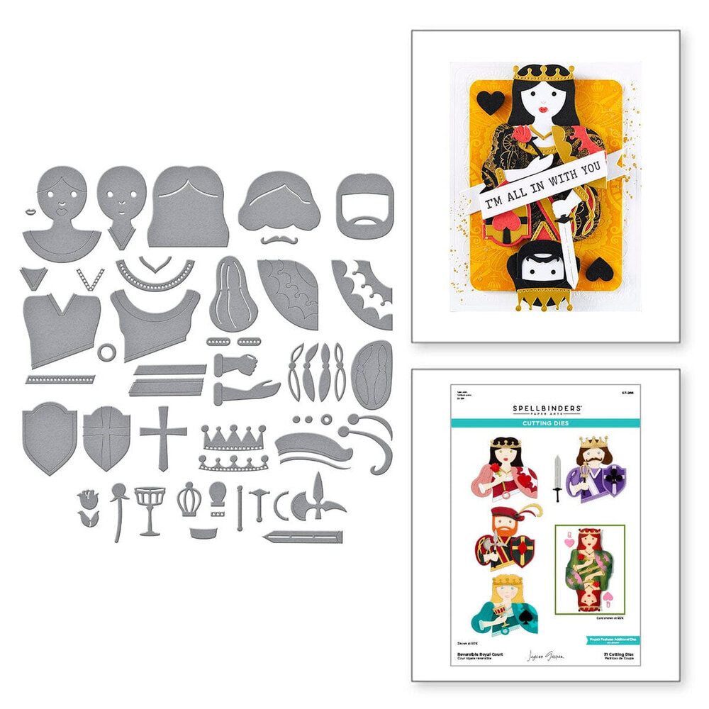 Spellbinders Jack of All Trades Reversible Royal Court Dies (S7-266)