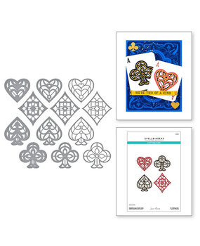 Spellbinders Jack of All Trades Kaleidoscope Noble Suits Dies (S7-267)