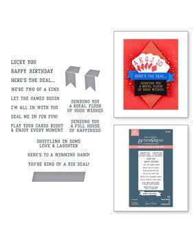 Spellbinders Jack of All Trades Shuffling Sentiments Press Plate & Die Set (BP-259)