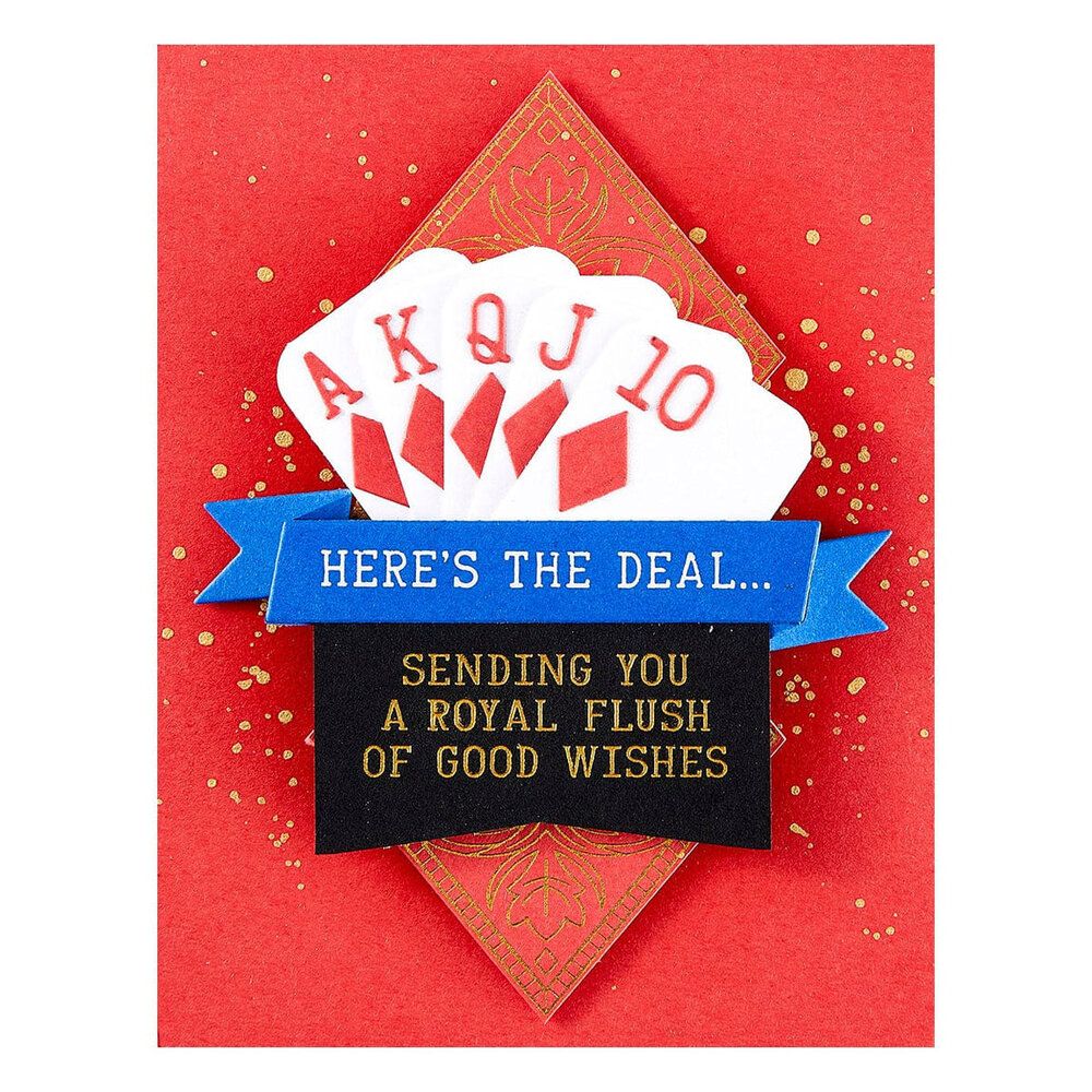 Spellbinders Jack of All Trades Shuffling Sentiments Press Plate & Die Set (BP-259)