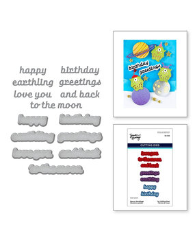 Spellbinders Space Adventure Space Greetings Dies (S3-528) Spellbinders Space Adventure Space Greetings Dies (S3-528)