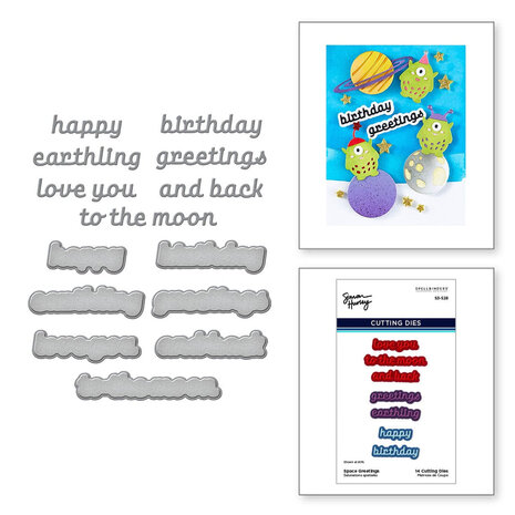 Spellbinders Space Adventure Space Greetings Dies (S3-528) Spellbinders Space Adventure Space Greetings Dies (S3-528)