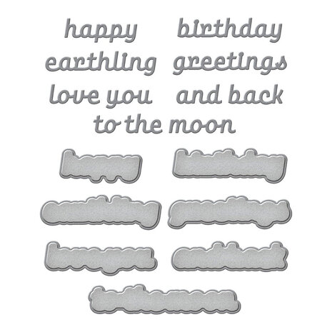 Spellbinders Space Adventure Space Greetings Dies (S3-528) Spellbinders Space Adventure Space Greetings Dies (S3-528)