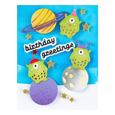 Spellbinders Space Adventure Space Greetings Dies (S3-528) Spellbinders Space Adventure Space Greetings Dies (S3-528)
