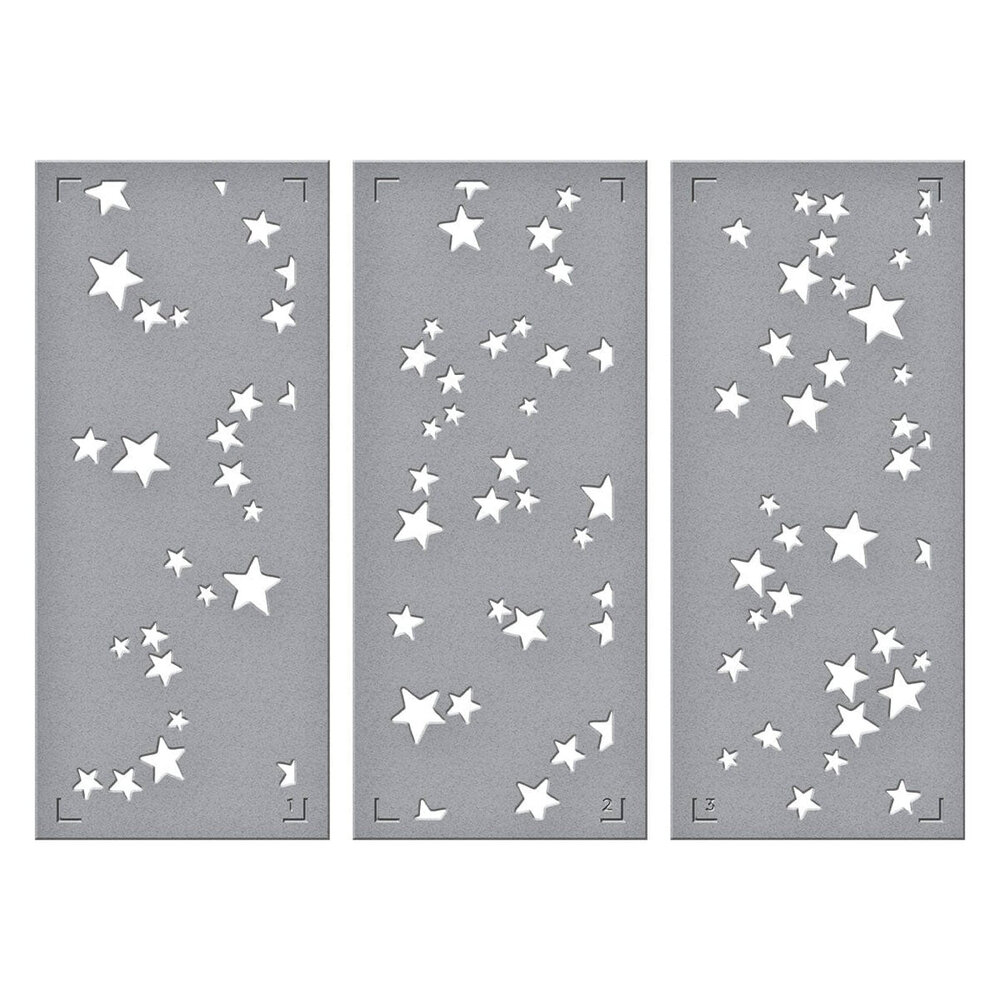 Spellbinders Space Adventure Starry Night 3D Emboss & Cut Folder and Stencil Bundle (BD-0945) Spellbinders Space Adventure Starry Night 3D Emboss & Cut Folder and Stencil Bundle (BD-0945)
