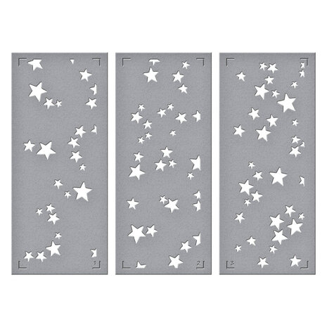 Spellbinders Space Adventure Starry Night 3D Emboss & Cut Folder and Stencil Bundle (BD-0945) Spellbinders Space Adventure Starry Night 3D Emboss & Cut Folder and Stencil Bundle (BD-0945)