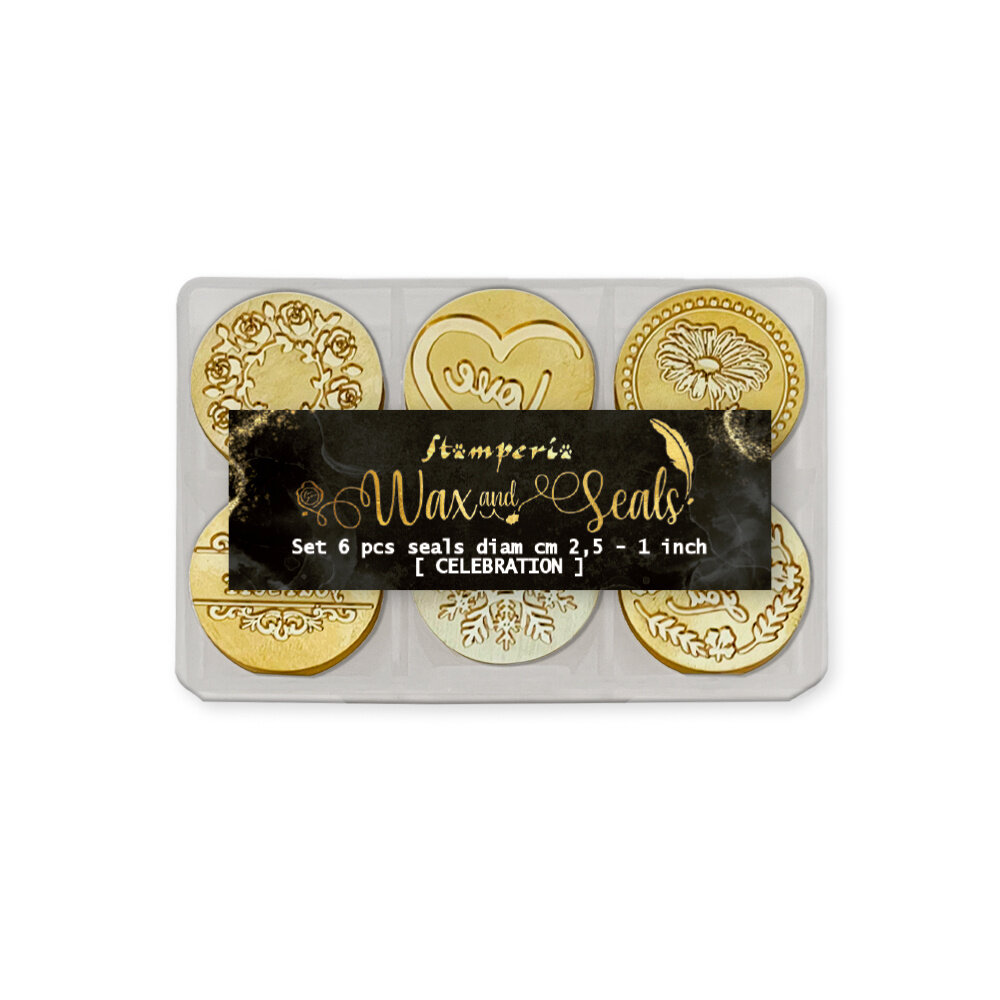 Stamperia  Set of 6 Seals Everyday (WAXSL01) Stamperia  Set of 6 Seals Everyday (WAXSL01)
