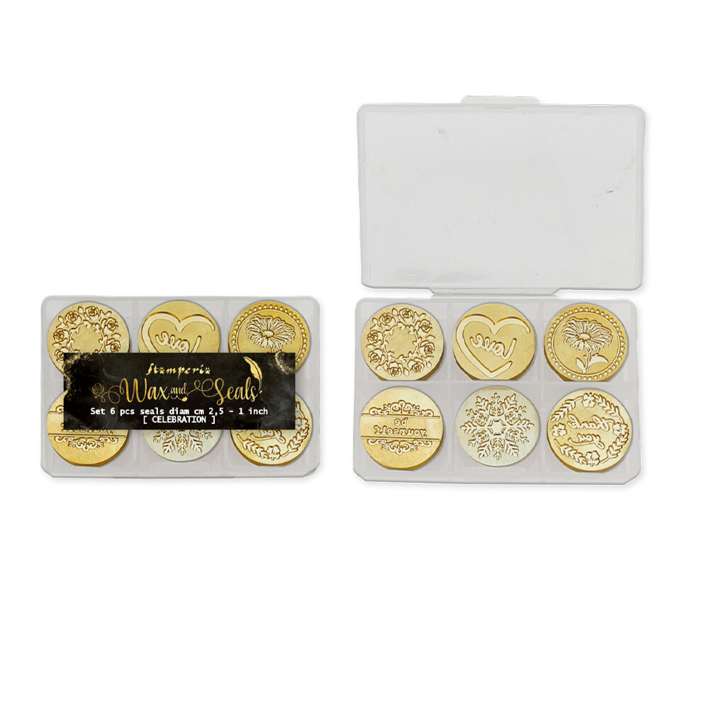 Stamperia  Set of 6 Seals Everyday (WAXSL01) Stamperia  Set of 6 Seals Everyday (WAXSL01)